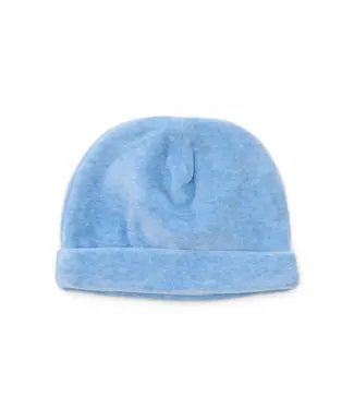 Poetree Kids Poetree Kids - Velours baby mutsje Denim Blue