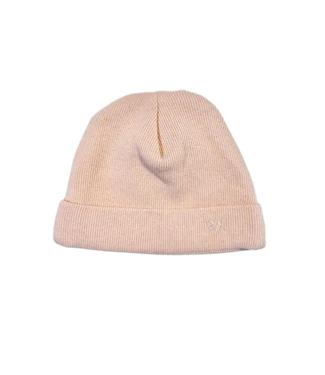 Poetree Kids Poetree Kids - Babymutsje Olivia 2x2 rib Blush Pink