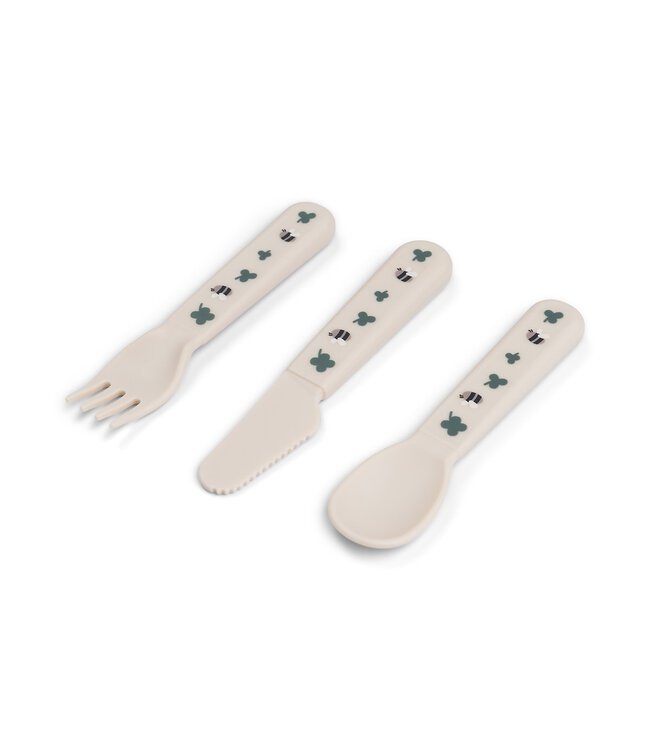 Done by Deer Done by Deer - Foodie cutlery set Tiny farm Sand