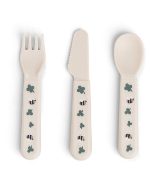 Done by Deer Done by Deer - Foodie cutlery set Tiny farm Sand