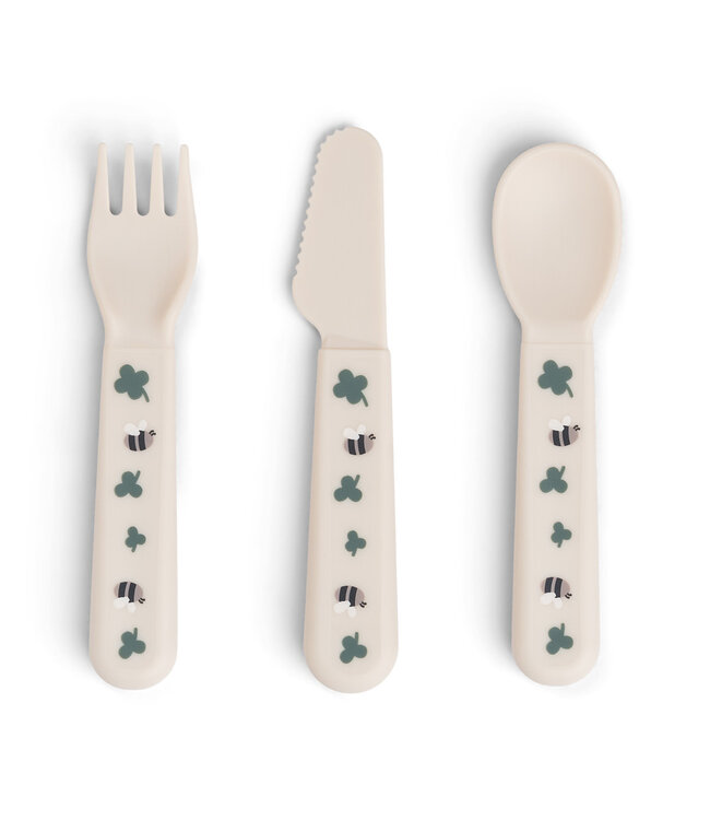 Done by Deer Done by Deer - Foodie cutlery set Tiny farm Sand
