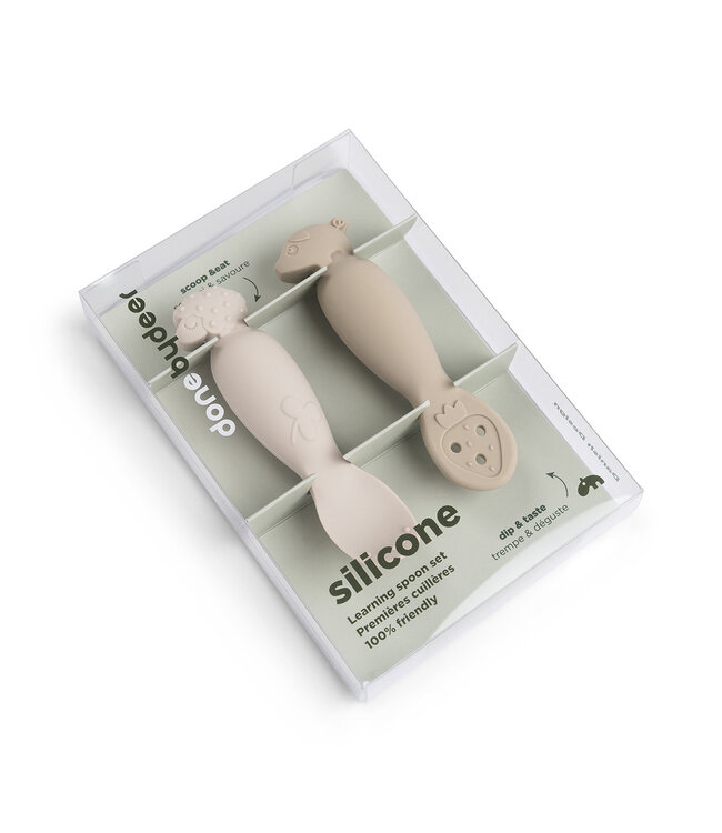Done by Deer Done by Deer - Learning spoon set Tiny farm Sand