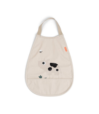 Done by Deer Done by Deer - Pull-over bib Tiny farm Sand