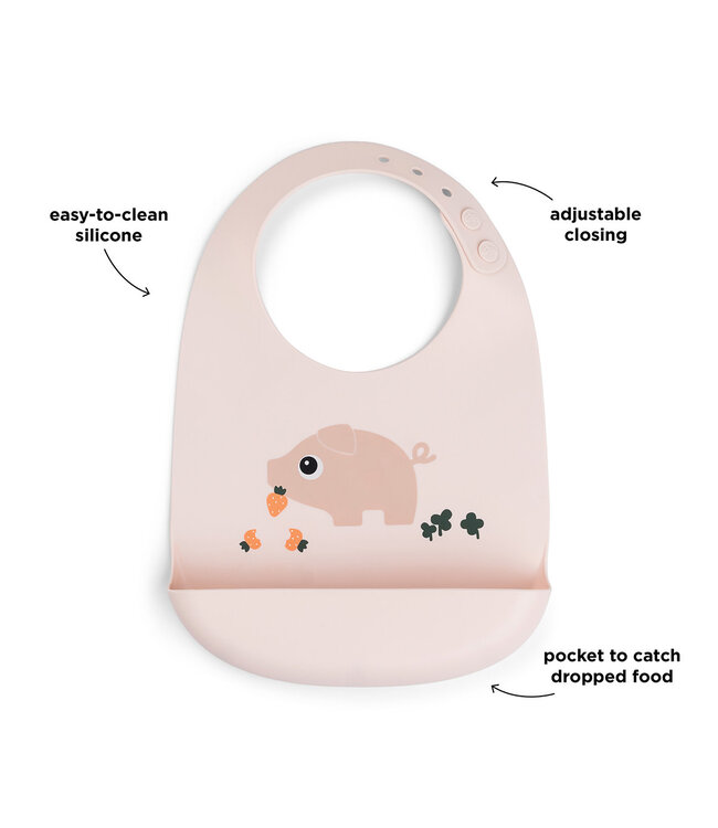 Done by Deer Done by Deer - Silicone bib Pigee Powder