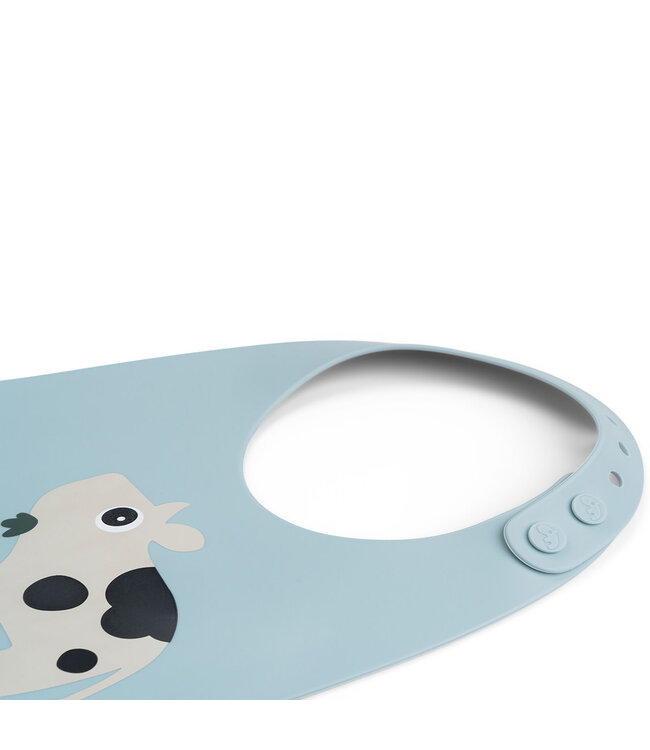 Done by Deer Done by Deer - Silicone bib Dotti Blue