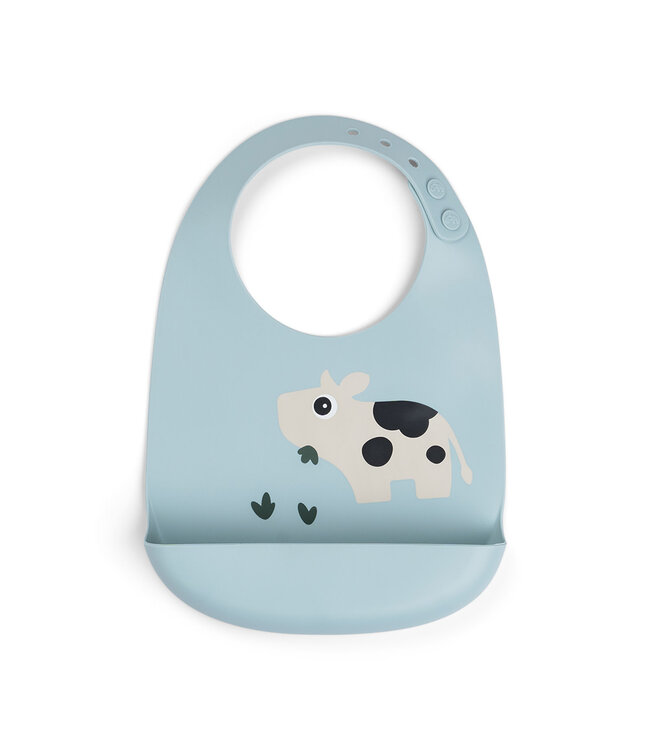 Done by Deer Done by Deer - Silicone bib Dotti Blue