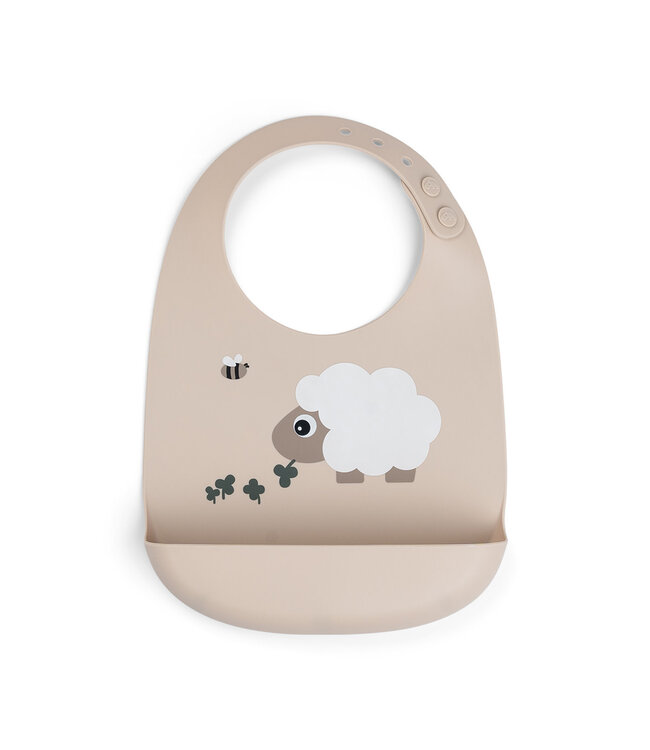 Done by Deer Done by Deer - Silicone bib Sheepy Sand