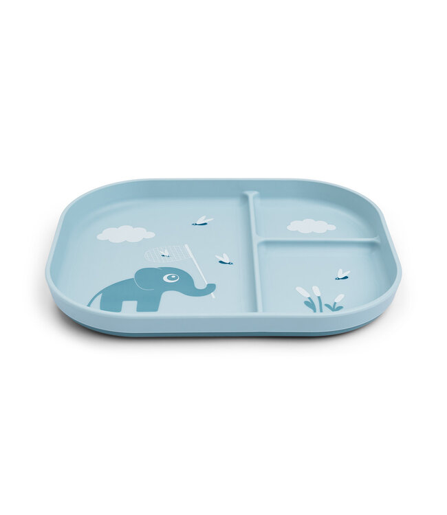 Done by Deer Done by Deer - Foodie compartment plate Elphee Blue
