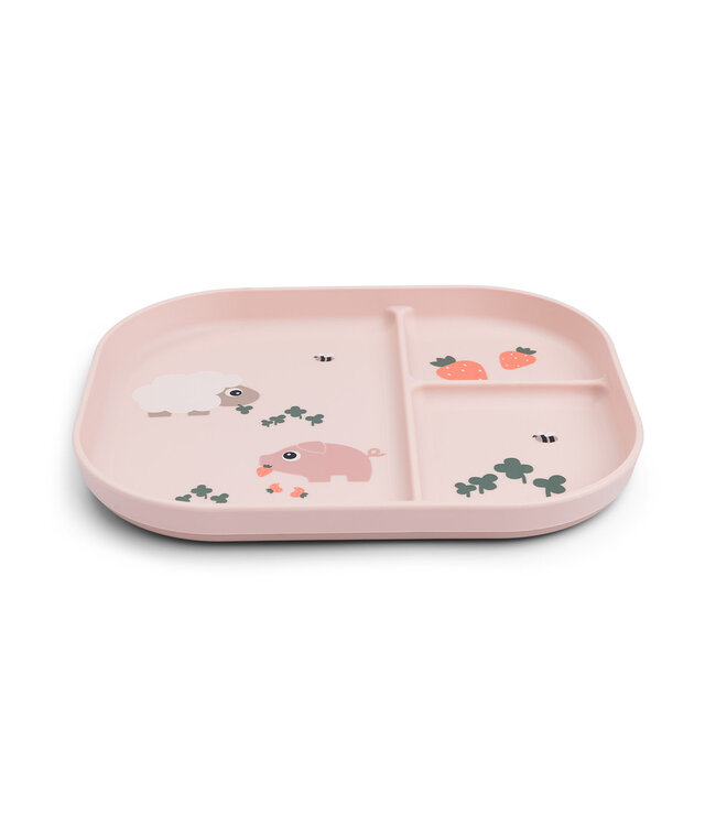 Done by Deer Done by Deer - Foodie compartment plate Tiny farm Powder