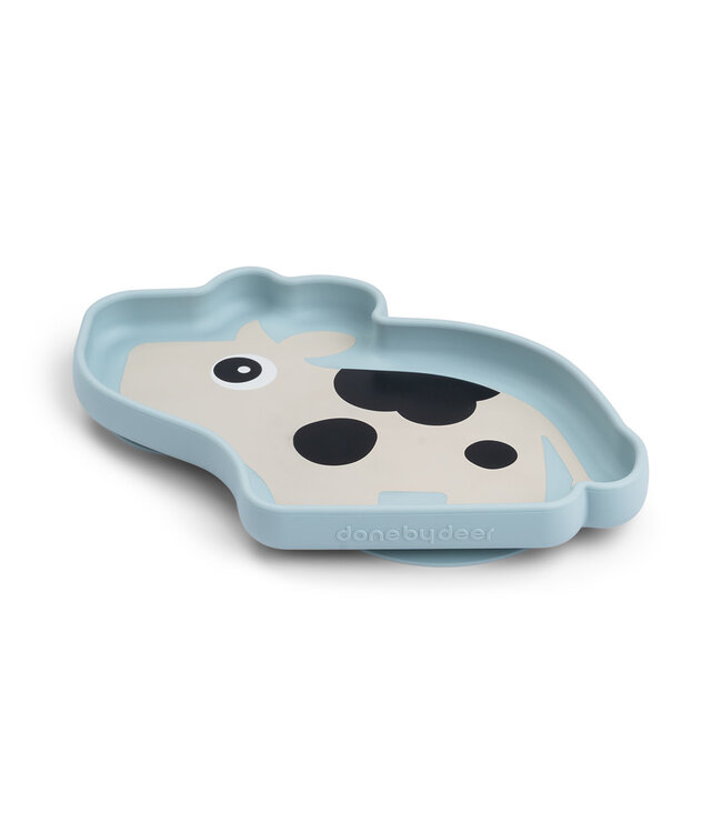 Done by Deer Done by Deer - Silicone Stick&Stay plate Dotti Blue