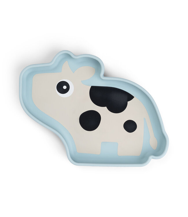 Done by Deer Done by Deer - Silicone Stick&Stay plate Dotti Blue