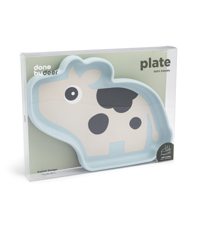 Done by Deer Done by Deer - Silicone Stick&Stay plate Dotti Blue