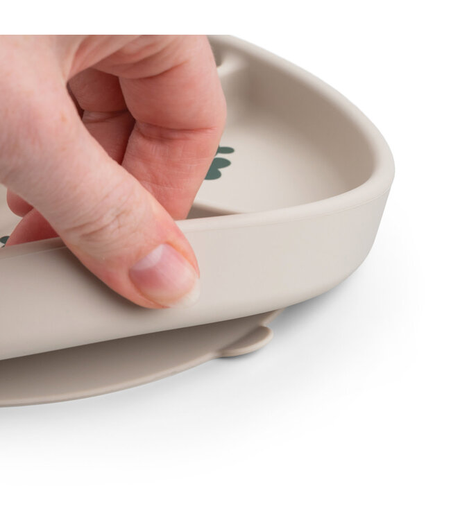 Done by Deer Done by Deer - Stick&Stay compartment plate Tiny farm Sand