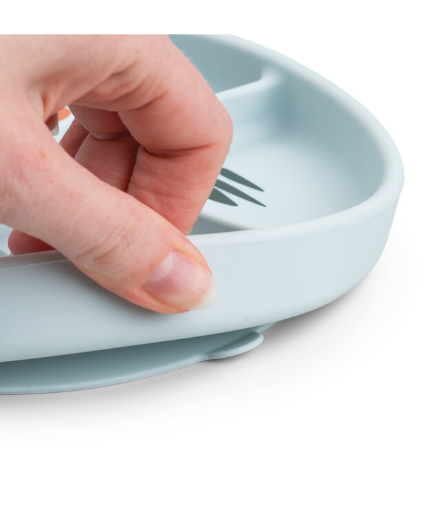 Done by Deer Done by Deer - Stick&Stay compartment plate Playground Blue