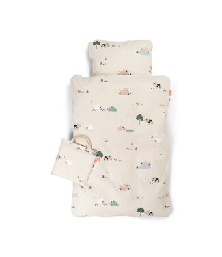 Done by Deer Done by Deer - Bedlinen junior INT Tiny farm Sand