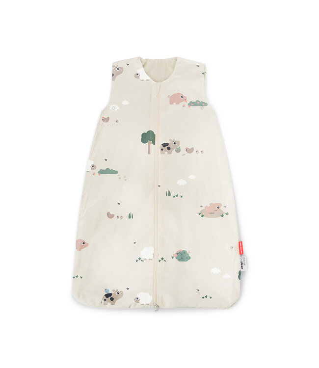 Done by Deer Done by Deer - Sleepy bag TOG 1.0 Tiny farm Sand 90 cm