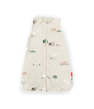 Done by Deer Done by Deer - Sleepy bag TOG 2.5 Tiny farm Sand 90 cm