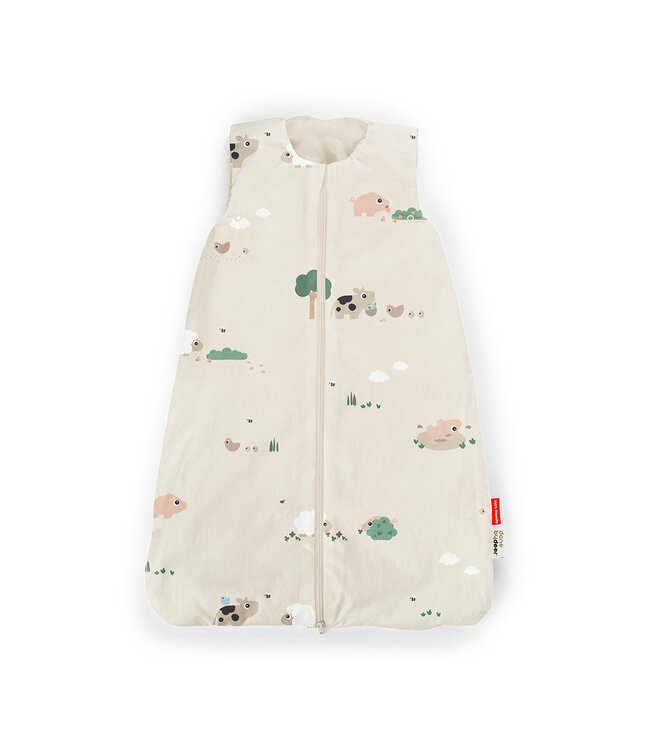 Done by Deer Done by Deer - Sleepy bag TOG 2.5 Tiny farm Sand 90 cm