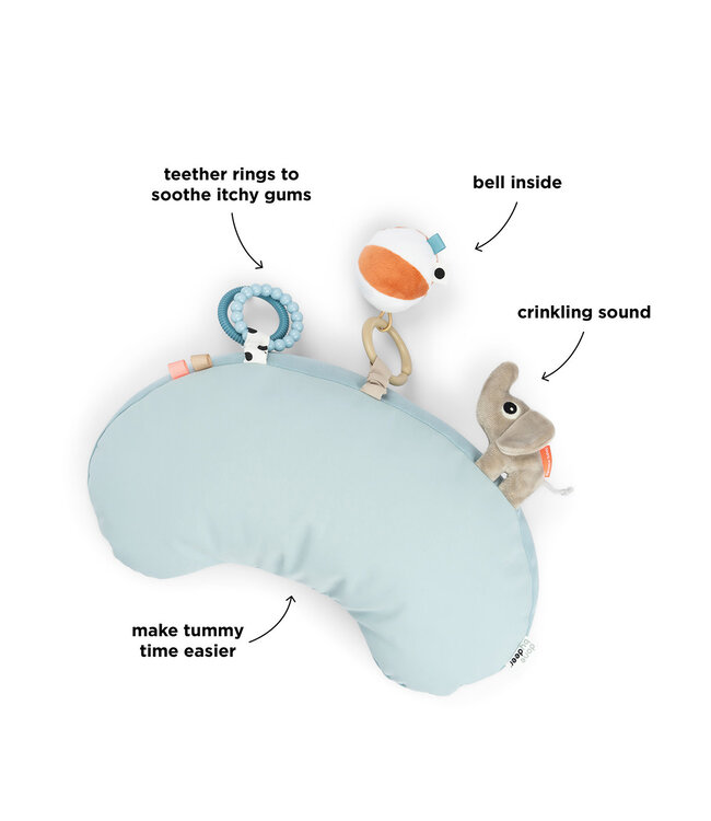 Done by Deer Done by Deer - Tummy time activity pillow Playground Blue