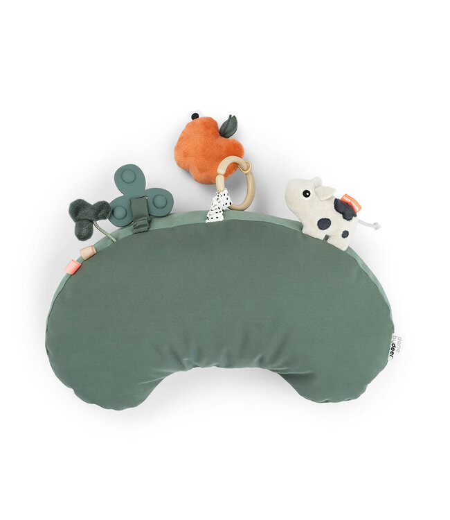 Done by Deer Done by Deer - Tummy time activity pillow Tiny farm Green