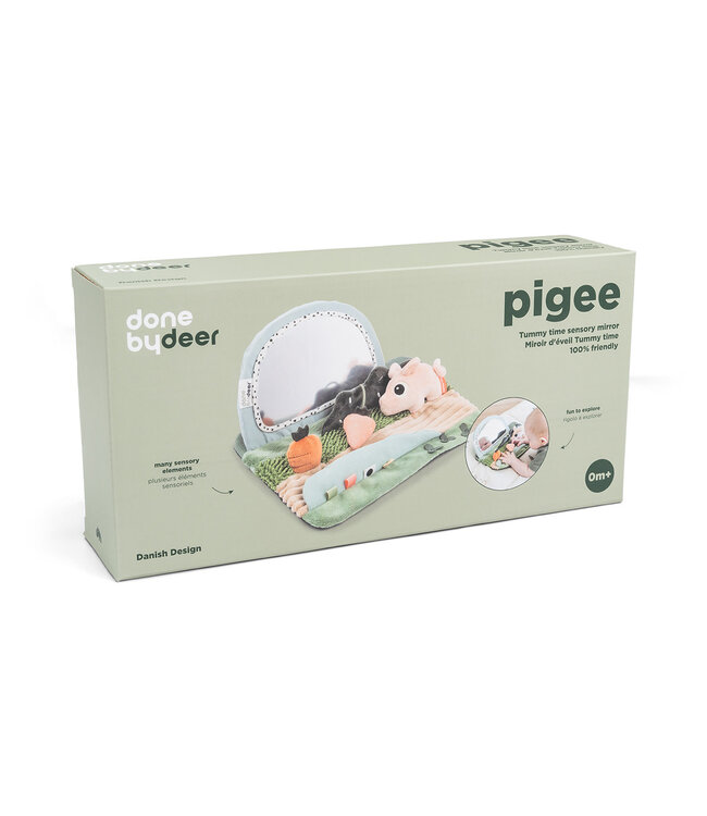 Done by Deer Done by Deer - Tummy time sensory mirror Tiny farm Colour mix