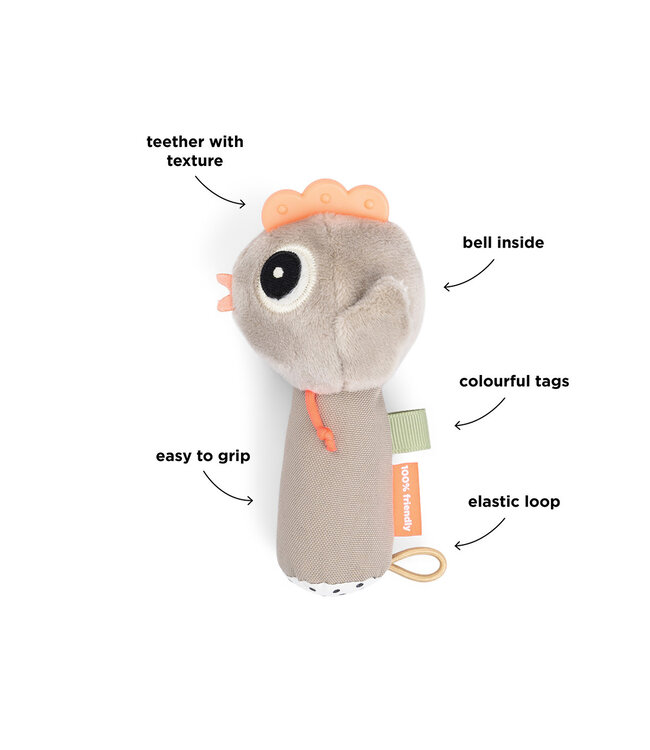 Done by Deer Done by Deer - Sensory rattle Tiny farm Sand