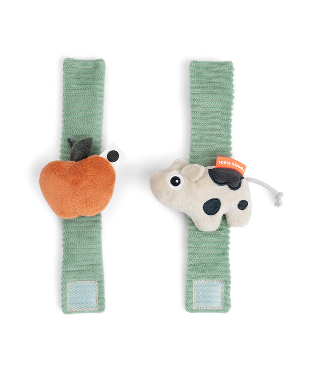 Done by Deer Done by Deer - Wrist rattle set 2-pack Dotti Green