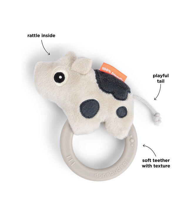 Done by Deer Done by Deer - Sensory rattle w/teether Dotti Sand
