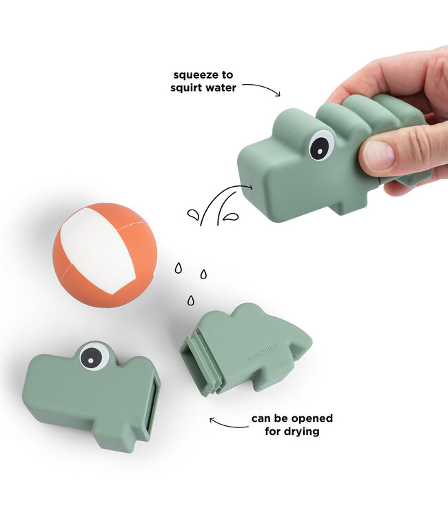 Done by Deer Done by Deer - Bath squirter toy Croco Green