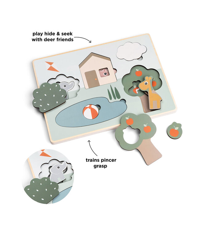 Done by Deer Done by Deer - Layer puzzle Deer friends Colour mix