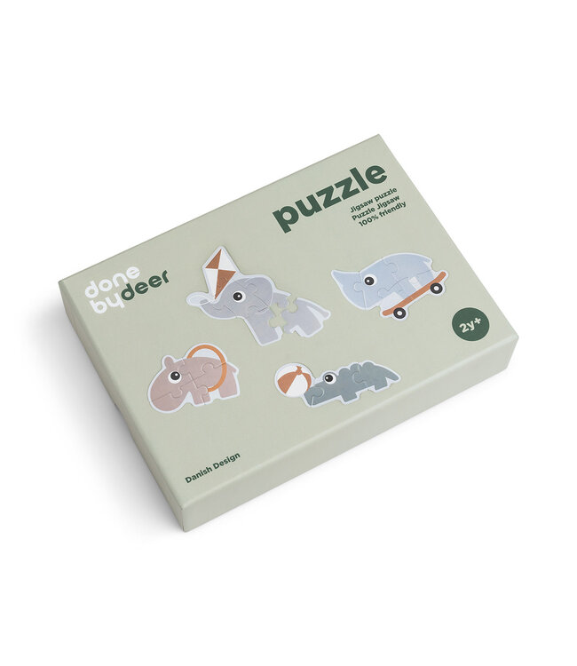 Done by Deer Done by Deer - Jigsaw puzzle set Playground Colour mix