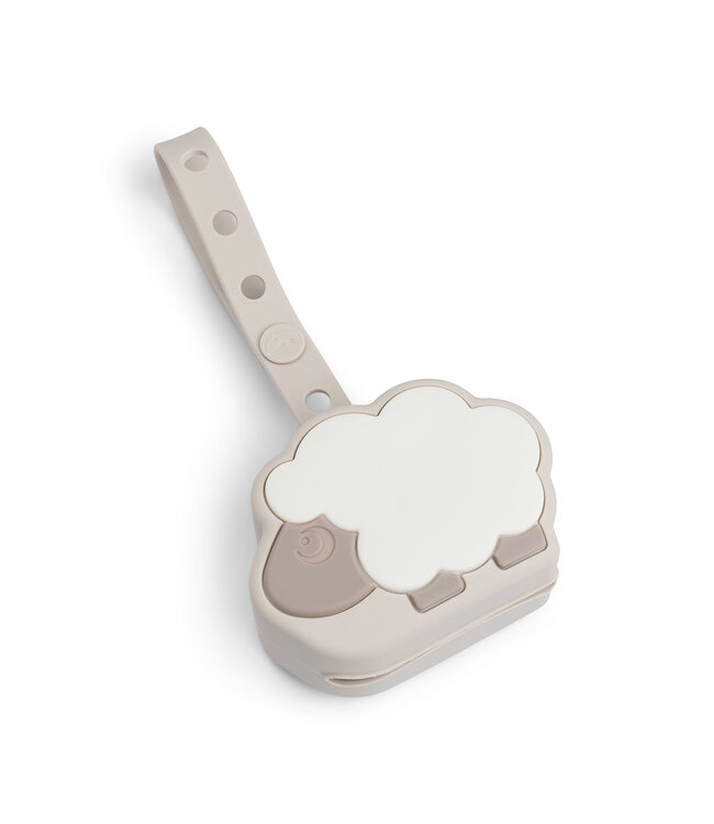 Done by Deer Done by Deer - Silicone pacifier pouch Sheepy Sand