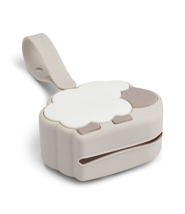 Done by Deer Done by Deer - Silicone pacifier pouch Sheepy Sand