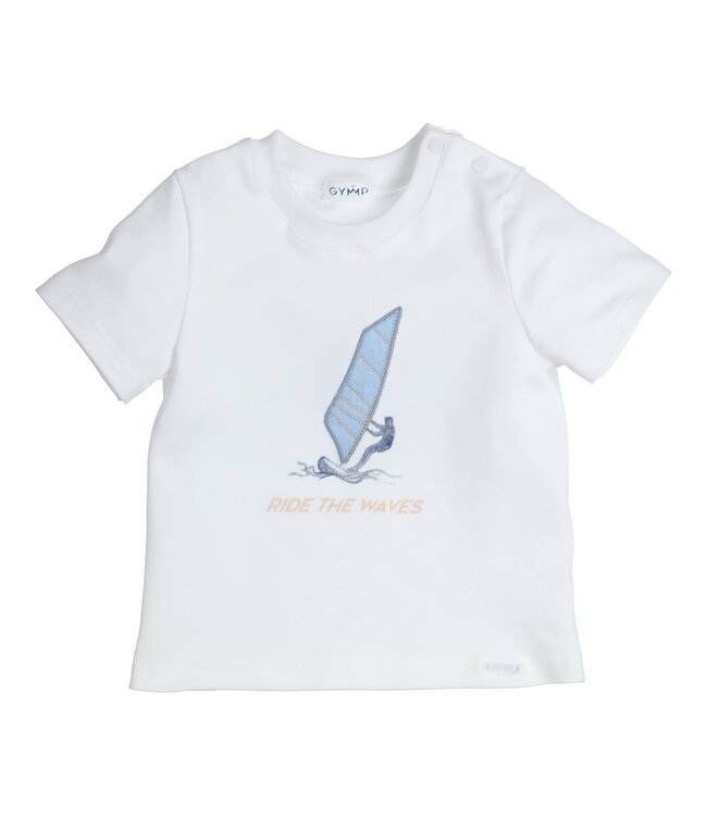 Gymp Gymp - T-shirt Aerobic Ride the waves - White