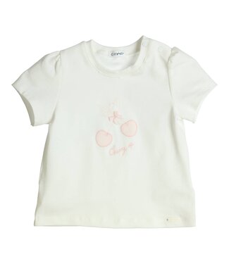 Gymp Gymp - T-shirt Aerobic Cherry up Rose - Off White