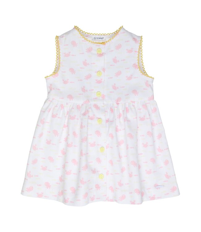 Gymp Gymp - Pinafore Ely - White - Light Pink