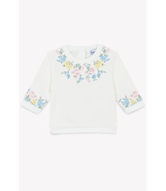 Tartine et Chocolat Tartine et Chocolat - Trui met geborduurde bloemen - multi