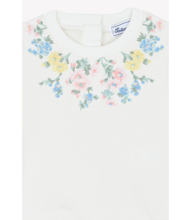 Tartine et Chocolat Tartine et Chocolat - Trui met geborduurde bloemen - multi