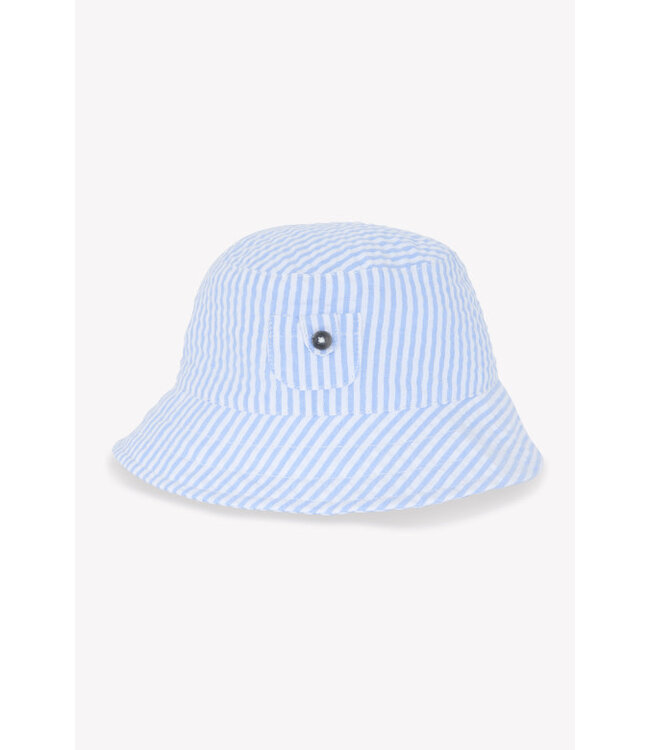 Tartine et Chocolat Tartine et Chocolat - Zomerhoedje strepen - wit/blauw