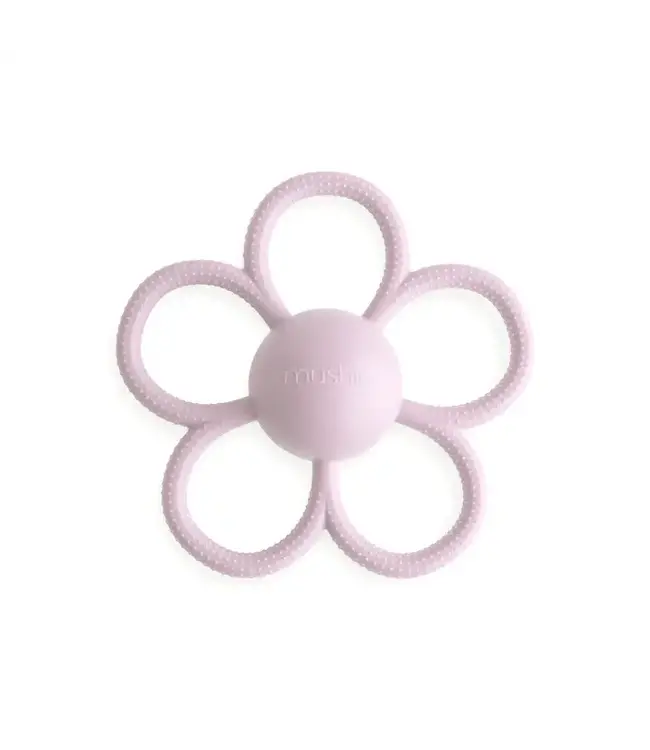 Mushie Mushie - Rattle Daisy Teether  Lilac