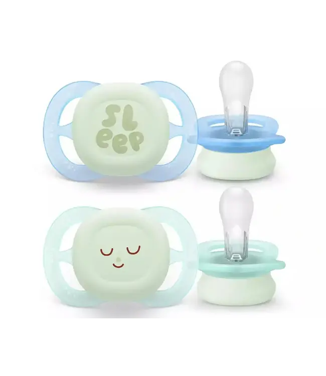 Philips-Avent Philips-avent - Fopspeen +0M Ultra Start Night Groen/Blauw