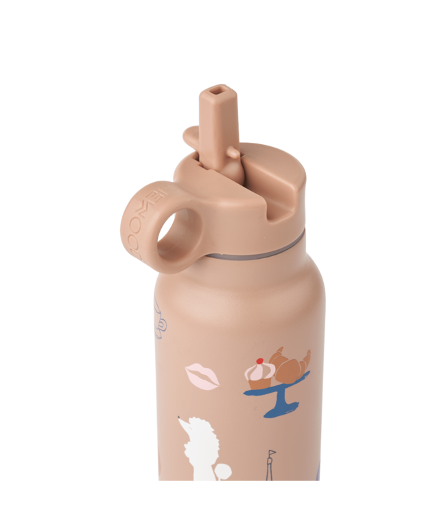 Liewood Liewood - Falk water bottle 350 ML - Paris/Pale tunscany