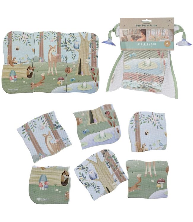 Little Dutch Toys Little Dutch - Bad Foam  Puzzel - Forest Friends