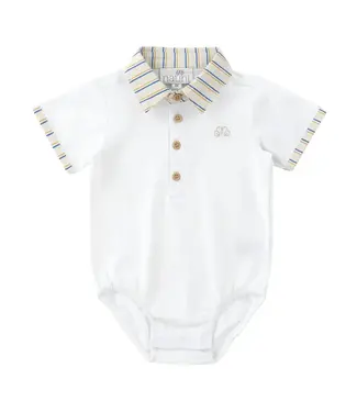Natini Natini - Polo Body Stripes - White