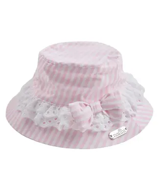 Natini Natini - Hat Stripes - White-Pink