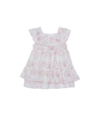 Patachou Patachou - Jurk Toile de jouy - Roze
