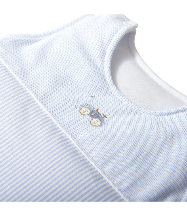 Theophile & Patachou Theophile & Patachou - Slaapzak 70cm - Katoen - Lichtblauw - Classic Car