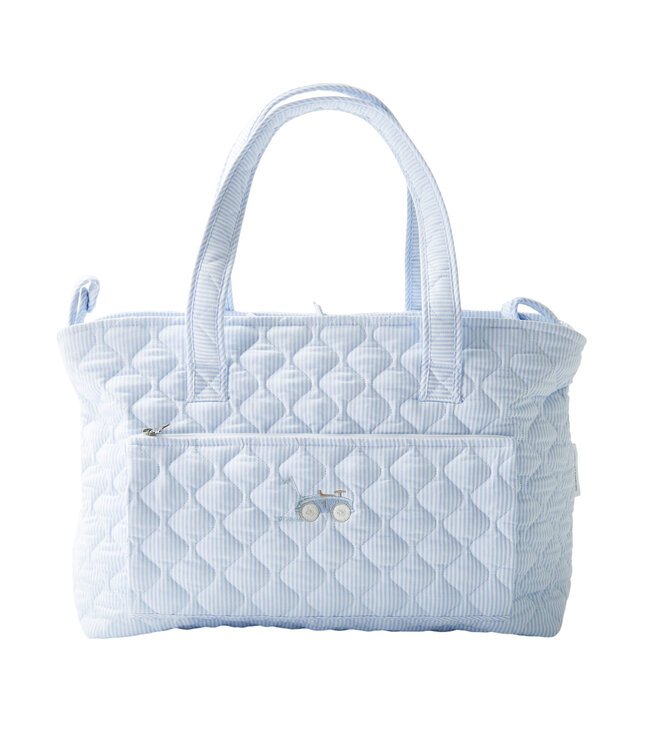 Theophile & Patachou Theophile & Patachou - Verzorgingstas + waskussen - Gewatteerd - Lichtblauw - Classic Car