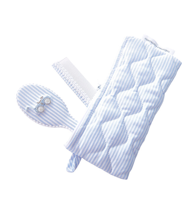 Theophile & Patachou Theophile & Patachou - Borstel en kam + zakje - Lichtblauw - Classic Car