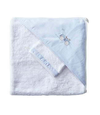 Theophile & Patachou Theophile & Patachou - Kaphanddoek + washandje - Lichtblauw - Classic Car